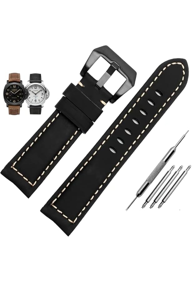 Amazon.com: HEYOZURY Watch Band 24mm 22mm for Panerai Staninless